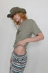 DRAW CODE SAFARI BUCKET HAT -KHAKI-
